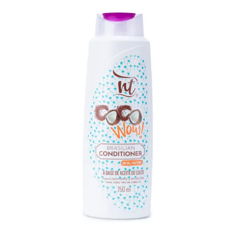 Acondicionador Coco brasil de 750ml Wow / Marca NT