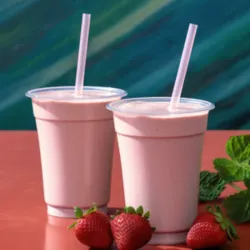 Batido de helado de fresa 🍓