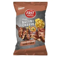 Papas chips sabor bacon y queso