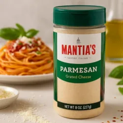 Queso parmesano rallado Mantia' S (227 g / 8 oz)