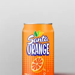 Refresco naranja lata