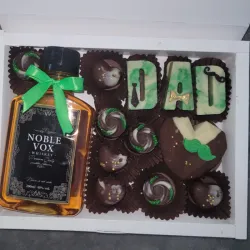 Chocolate y botellita para papá 