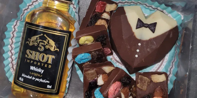 Chocolate y botellita