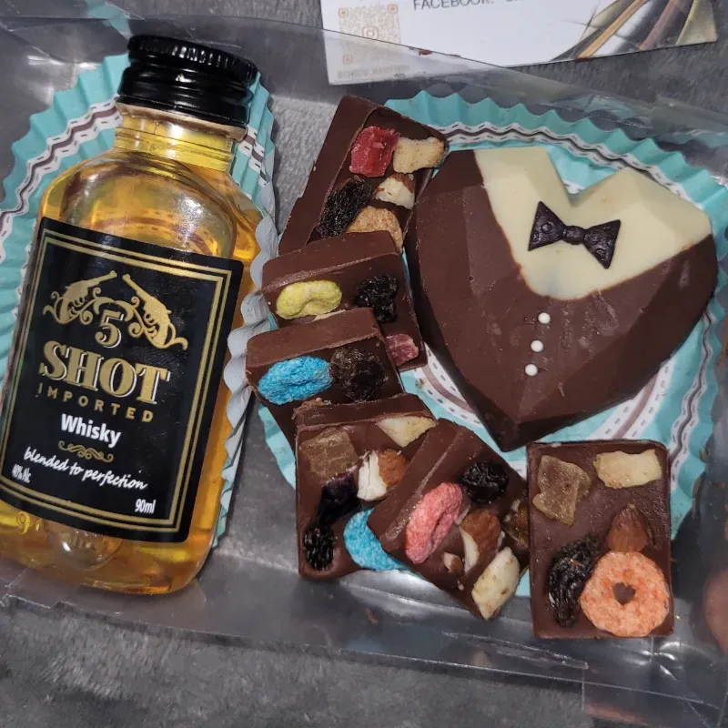 Chocolate y botellita