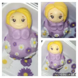 Muñeca Rusa de fondant rellena