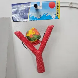 Lanza pelotas para piscinas.