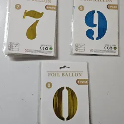 Números inflables.