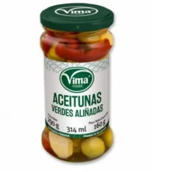 Aceitunas Verdes Aliñadas Vima 314ml