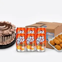 Combo Cumpleañero c/ Refresco Ritz Naranja ( 6x33...