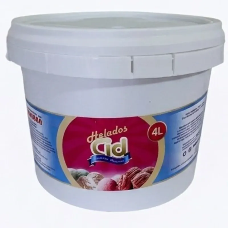 Helado de Dulce de Leche CID ( 4L ) Tina Plástica