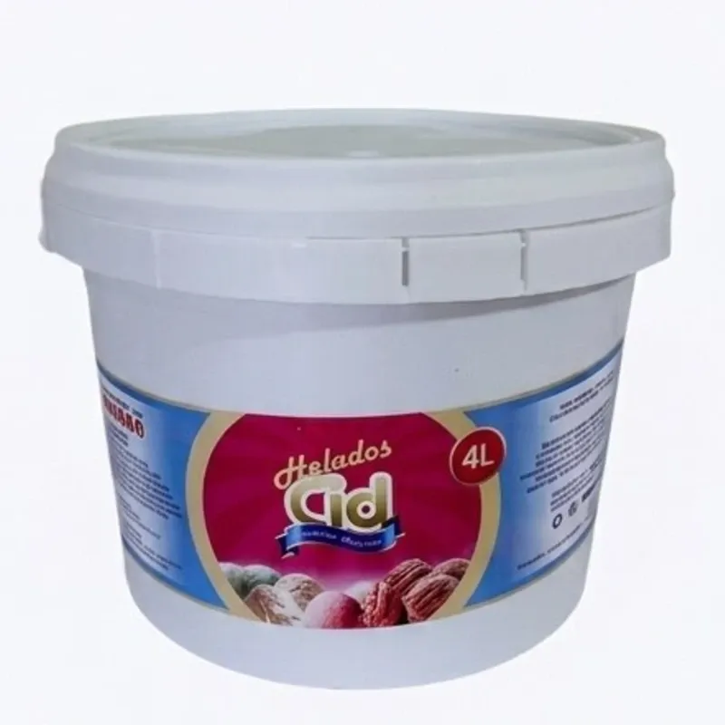 Helado de Fresa CID ( 4L ) Tina Plástica