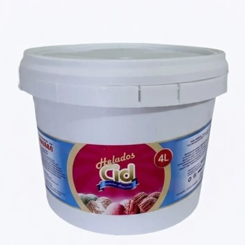 Helado de Mantecado CID ( 4L ) Tina Plástica