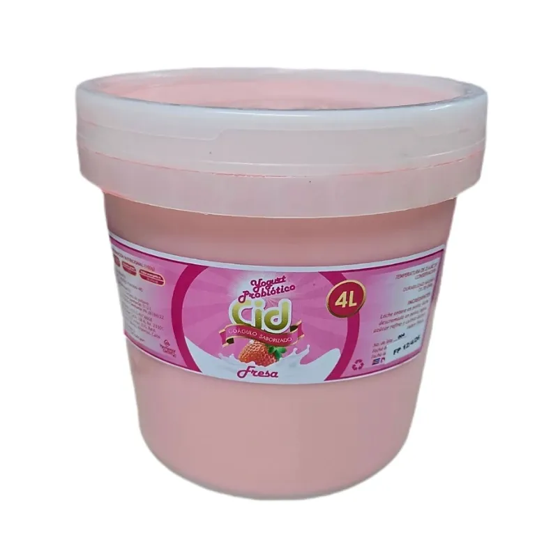 Yogurt Probiótico de Fresa CID (4 L)