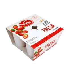 Yogurt Vasito (4) Sabor Fresa Vima Foods