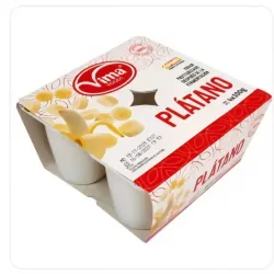 Yogurt Vasito (4) Sabor Plátano Vima Foods (4x100g)