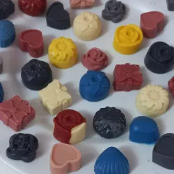 Bombones de chocolate blanco