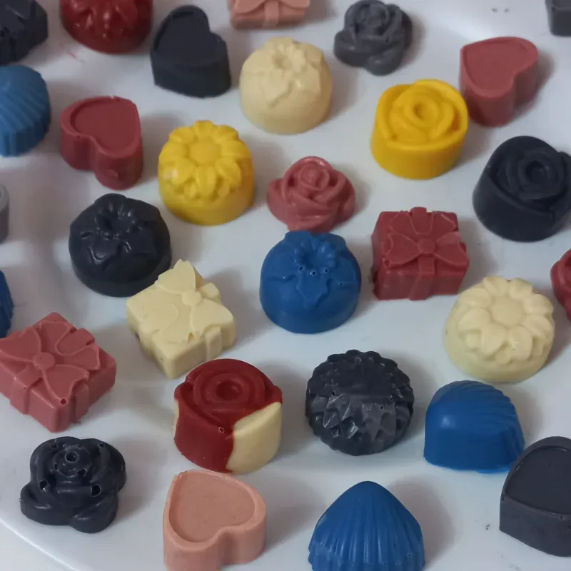 Bombones de chocolate blanco