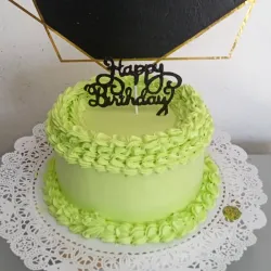 Cake chocolate y vainilla 