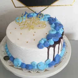 Cake de vainilla y chocolate 