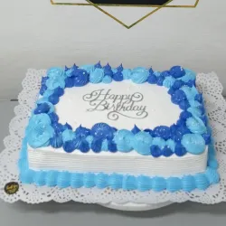 Cake Rectangular azul