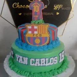 Cake temática fútbol
