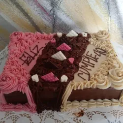 Rectangular de crema tres sabores 