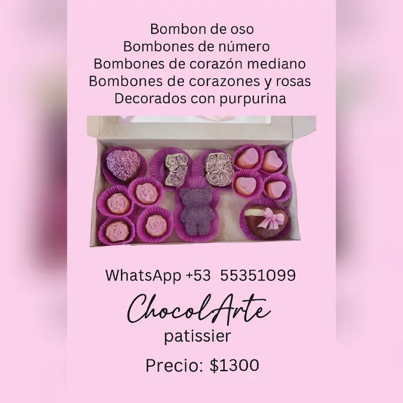 🎀 Caja de Bombones Decorativos – Edición Celebración  