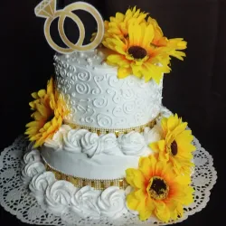 🎂 Cake Girasoles & Amor