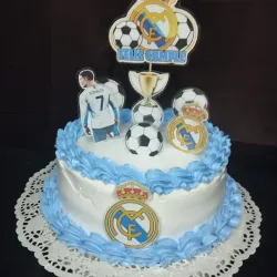 🎂 Cake temático Real Madrid ⚽