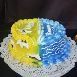 “Un pastel, dos fuerzas divinas.”  