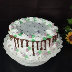 Cake con chocolate 