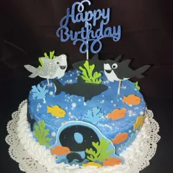 Cake de tiburones 