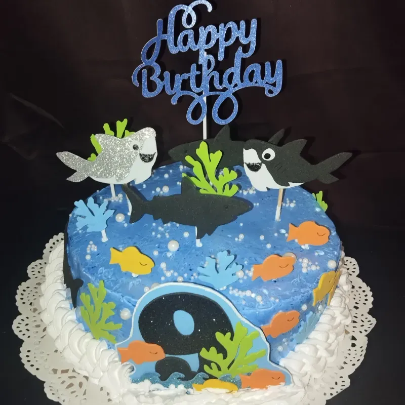 Cake de tiburones 