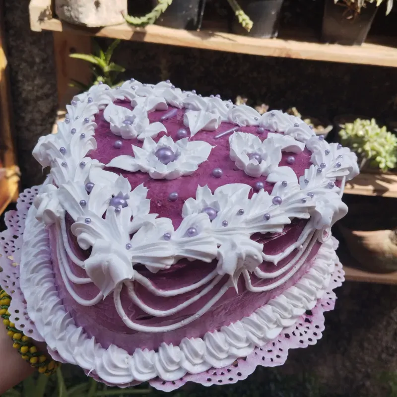 Corazón con flores 