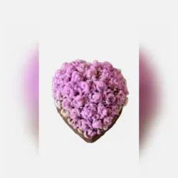 Corazón de Chocolate con Mini Rosas