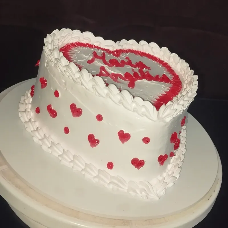 ❤️ Mini Cake Corazón de Fresa y Dulce de Leche ❤️