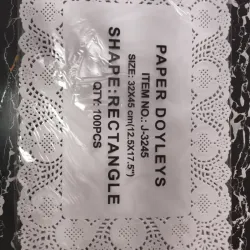 Blonda rectangular 100 u