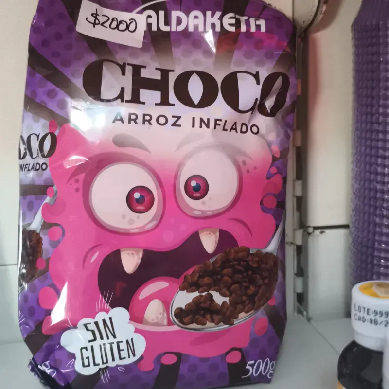 Cereal de arroz inflado de chocolate 