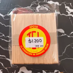 Estuche 100 unidades palitos originales para paletas