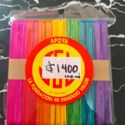 Estuche de 100 unidades palitos de colores original para paleta
