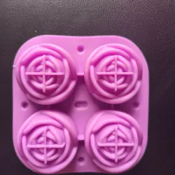 Molde 4 rosas