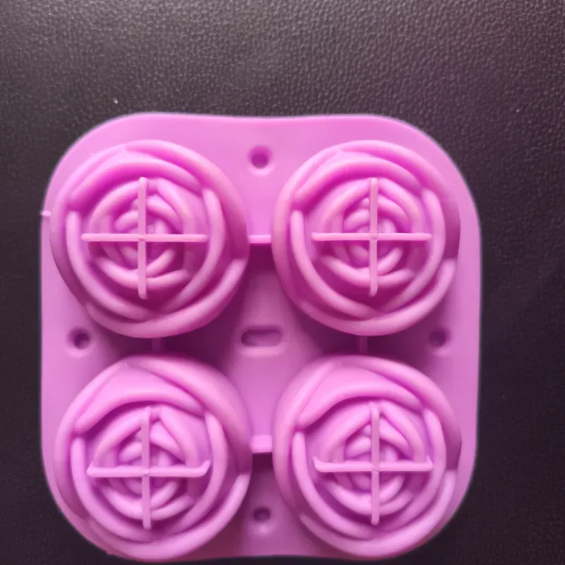 Molde 4 rosas