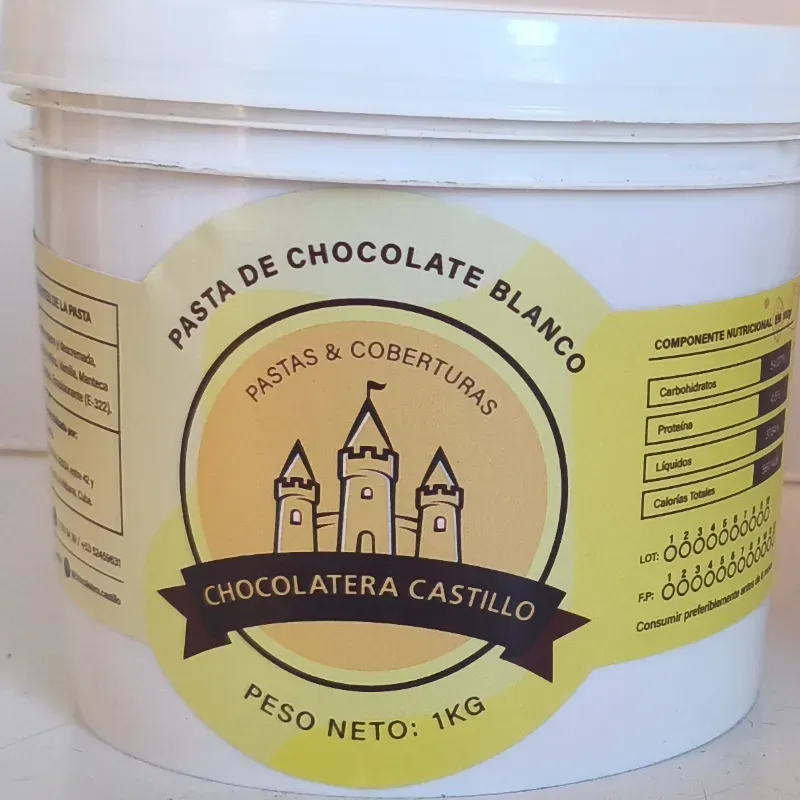 Pasta de chocolate blanco 1 kg