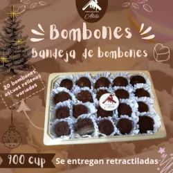 Bandeja con 20 bombones rellenos