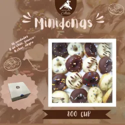 Caja con 16 minidonas