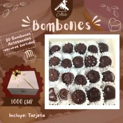 Caja de regalo, 20 bombones rellenos