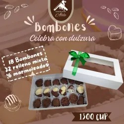 Caja de Regalo con 18 bombones