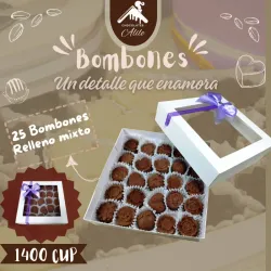 Caja de Regalo con 25 bombones