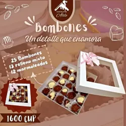 Caja de Regalo con 25 bombones