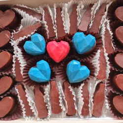 Botellitas con corazones 